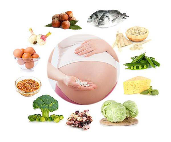 dinh dưỡng cho mẹ bầu 3 tháng giữa